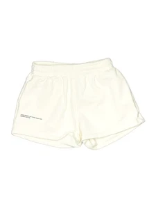 PANGAIA Girls Ivory Athletic Shorts 9 - Picture 1 of 2