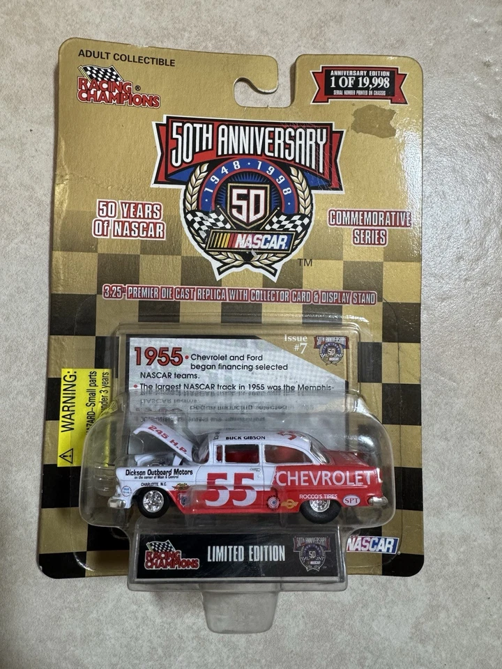 Chevy Buck Gibson 1955 Nascar #55 50 aniversario vintage Foto 1 de 4