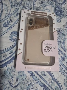 iPhone X/Xs Case Gold Glitter - Picture 1 of 2