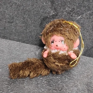 Mini Monchhichi Sekiguchi Ca. 4cm Klein Plüschtier Anhänger Puppe Monchichi - Picture 1 of 8