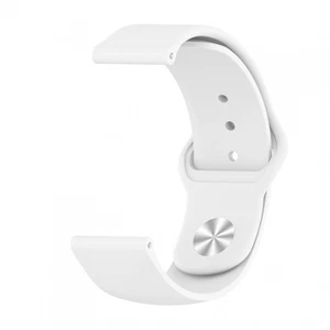 Bracelet Montre Compatible Avec Samsung Xiaomi Garmin Huawei 22MM Bouton Blanc - Photo 1 sur 1