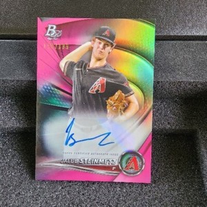 2022 Bowman Platinum Baseball Jacob Steinmetz Top Prospects AUTO card #156/199