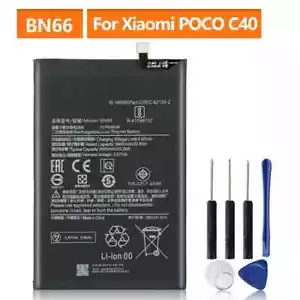 Batería de repuesto original para teléfono BN66 para Xiaomi Mi POCO C40 6000mAh con herramienta - Imagen 1 de 6