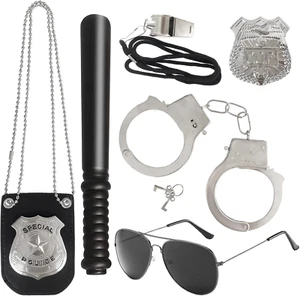 6Pcs Police Pretend Play Toys Set,Kids Detective Set Accessories,Police Officer - Picture 1 of 12