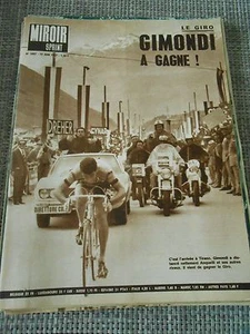 Le Miroir Sprint 1097 du 12/06/1967 Gimoni a gagné Le Giro - Foto 1 di 1
