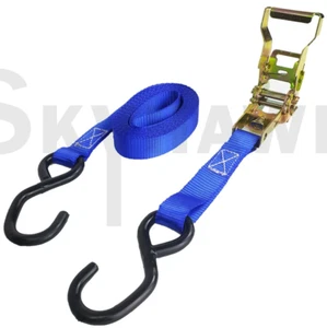 Correa para camionetas de 1" x 15' con trinquete para transporte de motocicletas 2000 libras carga - Imagen 1 de 2