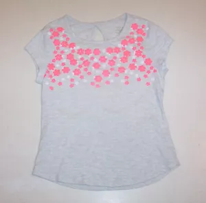 Mädchen Justice grau Seide bedruckt Kurzarm Strick T-Shirt 8 - Bild 1 von 2