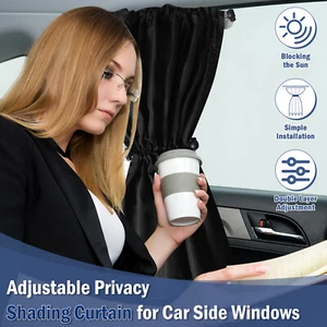 2Pcs Side Window Shade Car Sun Shades UV Sun Protection Car Window Shade ۵ - Picture 1 of 11