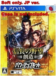 PS Vita JP Soft only PSV Nobunaga's ambition and creation with power up kit - Picture 1 of 1