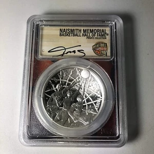 Tracy McGrady Signed Silver Commemorative Coin Basketball Hall of Fame - Picture 1 of 2