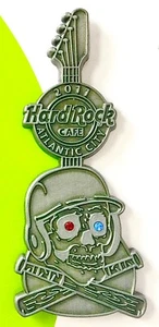 2011 HARD ROCK CAFE ATLANTIC CITY 3D SKULL SERIE BASEBALL GITARRE LE PIN  - Bild 1 von 1