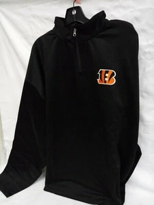 Profile Big & Tall NFL Team 1/4Zip Birdseye Poly Shirt Cincinnati Bengals 5XL - Picture 1 of 1