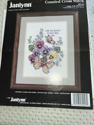 Counted Cross Stitch “Find The Beauty” Pattern Only - Image 1 of 4