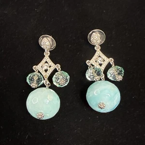 R.J Graziano Earrings Blue Chandelier - Picture 1 of 4