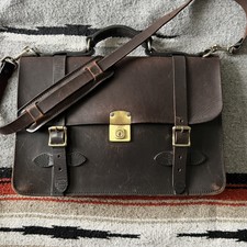 filson leather field satchel
