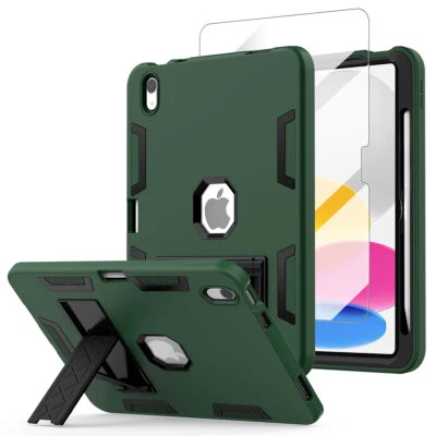 Funda rígida a prueba de golpes resistente con soporte para bolígrafo para iPad 10.ª generación 10,9 pulgadas Foto 1 de 4