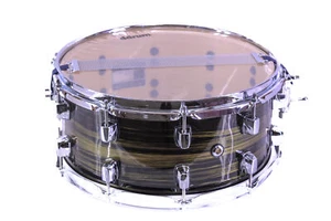 ddrum Dominion Birch 14 x 6.5" Snare Brushed Olive Metallic - Picture 1 of 3