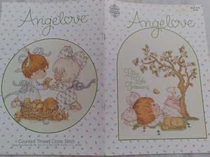 Angelove  Precious Moments Cross Stitch PATTERN Booklet/Leaflet  - Picture 1 of 7