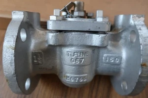 Tufline 067 Plug Valve 1 1/2" valve Class 150 CF8M Used - Picture 1 of 4