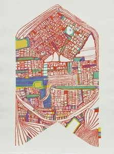 Friedensreich Hundertwasser Holzschnitt "Werk 3" 57×42,5 cm - Bild 1 von 4