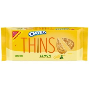 〽️ New Nabisco Oreo Thins Golden Lemon Creme Sandwich Cookies Box 11.78oz - Picture 1 of 2