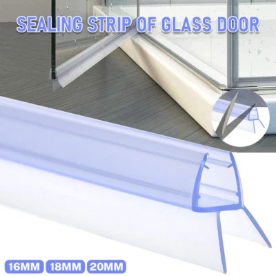 Rubber Plastic Shower Screen Seal Strip For 4-6mm Curved / Flat Glass Bath Door