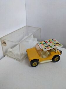 . Vintage Majorette Dune Buggy no 258 in yellow. VG cond, Original box.