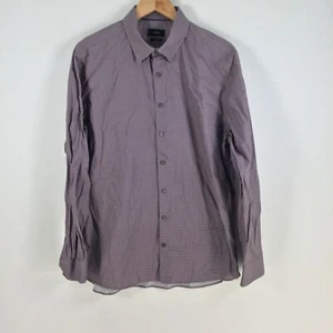 Saba mens button up shirt size XL Slim multicolour geometric long sleeve 063449 - Picture 1 of 8