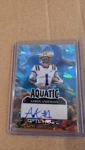 2025 Leaf Optichrome Aaron Anderson Aquatic Cracked Ice Turtle 1/1 LSU TIGERS - Picture 1 of 5