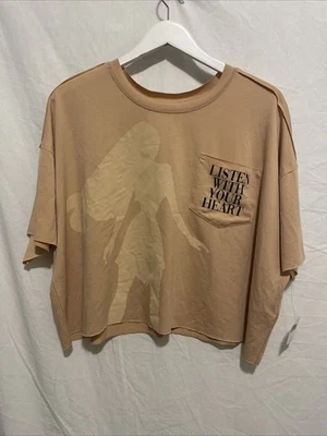 Disney Listen With Your Heart Pocahontas Crop Top NWT Size M - Image 1 of 4