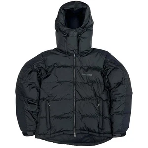 Marmot Puffer Coat Black - Picture 1 of 6