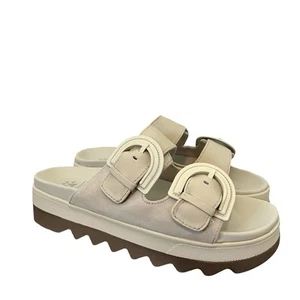 Cougar Pepa Slip On Platform Sandals Size 8 EU 38.5 Oyster Off White Womens NEW - Picture 1 of 9