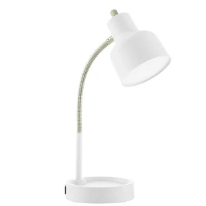 17" LED Catch-All Base & AC Outlet Adjustable Flexible Desk Lamp - Picture 1 of 12