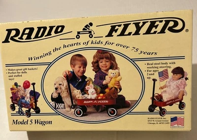 Radio Flyer 12 pulgadas rojo modelo 5 vagón nuevo en caja Foto 1 de 4