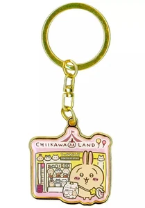 Chiikawa Rabbit Die-Cut Keychain 1.3in Zinc Alloy Tokyo Character S Toy - Picture 1 of 2