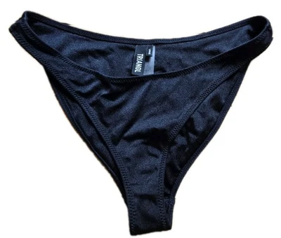 Parte inferior de bikini Triangl grande negra para mujer forrada de neopreno Australia Foto 1 de 4