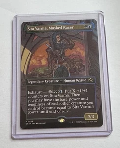 Sita Varma, Masked Racer Aetherdrift MTG 368 RARE Showcase BORDERLESS NM/M - Bild 1 von 2