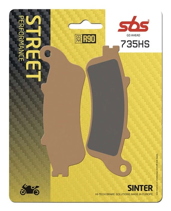 SBS HS Sinter Metal Brake Pads Front #735HS/6250735100 for Honda/Kawasaki - Изображение 1 из 1