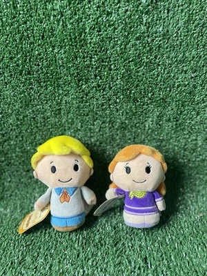 Lot of 2 Hallmark Itty Bittys Scooby Doo 4.5” Plush - Fred and Daphne - Image 1 of 2