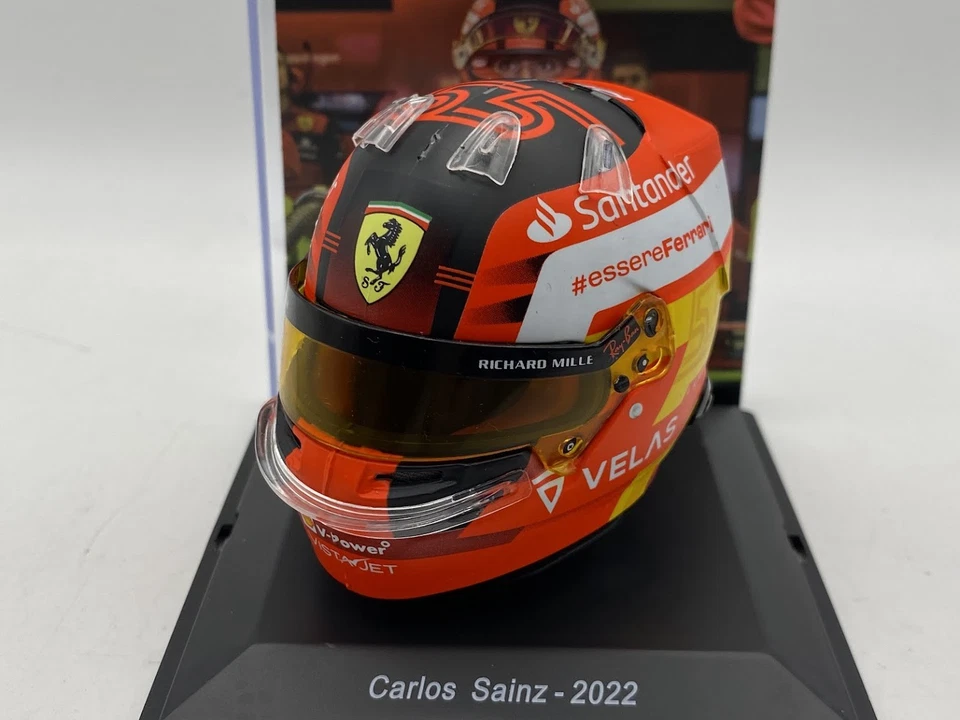 FERRARI Carlos Sainz Helmet 2022 1:5 Scale F1 Miniature Centauria Bell