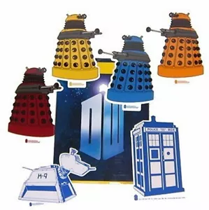 Doctor Who Vinyl Decal Sticker Dalek K9 Tardis Phone Booth Pack of 6 - Picture 1 of 3