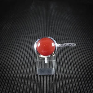 Ring Gr. 58, Silber 925, mit einemKarneol Cabochon aus Indien - Bild 1 von 3