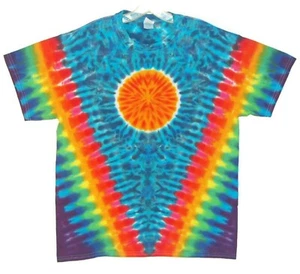 Camisa Psychedelic Tie Dye Sun Rainbow V Blotter S/S S M Lg XL 2X 3X 4X 5X 6X - Imagen 1 de 1