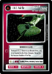 Star Trek CCG AU Alternate Universe I.K.C. Fek'lhr - Picture 1 of 1
