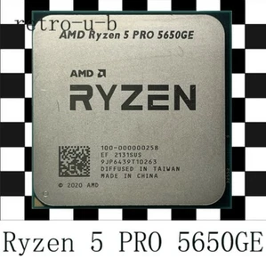 AMD Ryzen 5 PRO 5650GE AM4 6 Core 12 Thread 3,4 GHz 35 W CPU Prozessor R5 5650GE - Bild 1 von 1