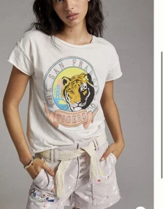 Camiseta Gráfica Midnight Rider X Anthropologie Tigres de San Francisco Mediana - Imagen 1 de 4