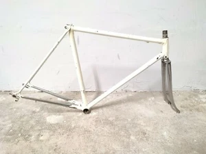 vintage Rahmen Frame Rennrad weiß White 53 X 53 Campagnolo - Bild 1 von 10