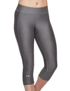 Under Armour graue Capri-Damenstrumpfhose HeatGear 3/4 Kompressionsstrumpfhose klein 10 neu mit Etikett - Bild 1 von 3