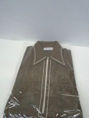 CAMISA HIPPIE/HIPSTER VINTAGE AÑOS 70 COVENTRY PEQUEÑA 1 BOLSILLO MEDIA CREMALLERA  Foto 1 de 4