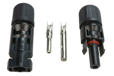 Coppia connettori MC4 30A moduli fotovoltaici maschio femmina pannelli solari. - Bild 1 von 4